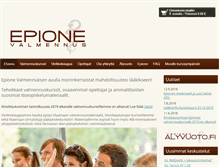 Tablet Screenshot of epione.fi